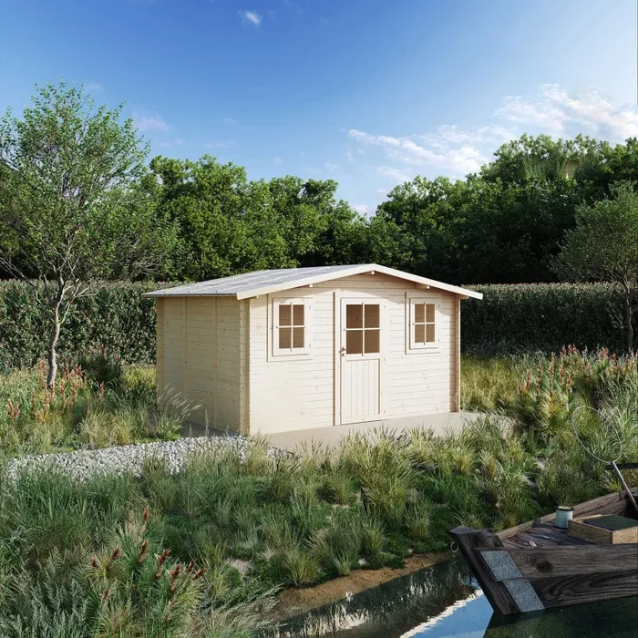 Casetta Box da Giardino 398x296x193-229A cm Lione Express in Legno di Abete PEFC - immagine 3