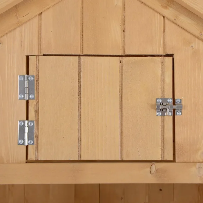 Casetta Box da Giardino in Legno Naturale 77×54.2 cm - immagine 3