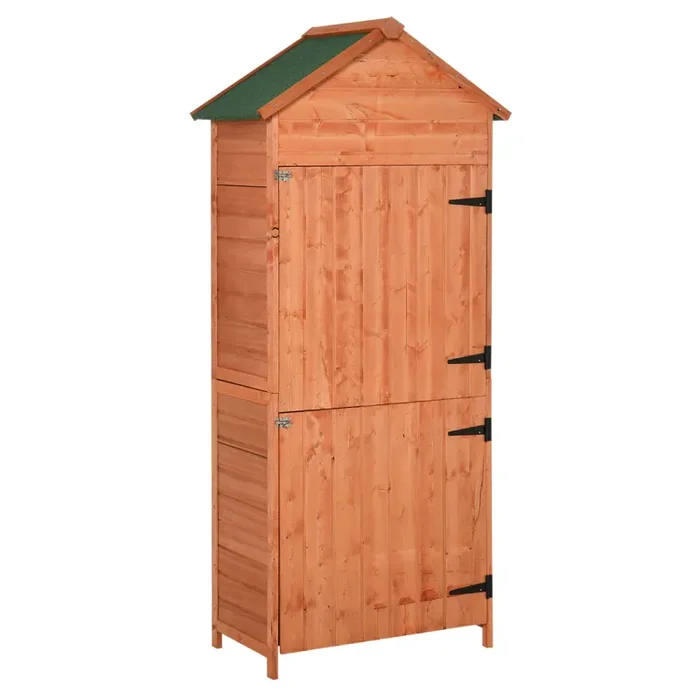 Casetta Box da Giardino in Legno Naturale 89×50 cm
