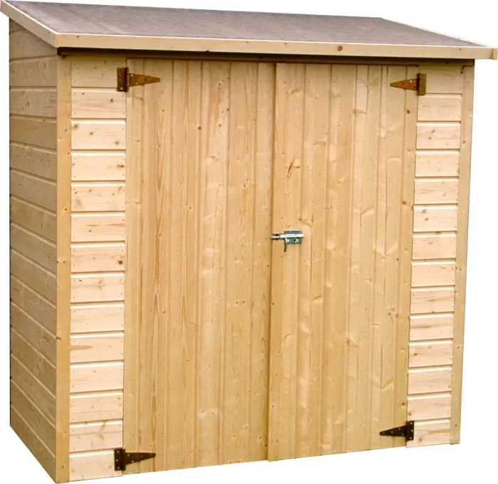 Casetta Box da Giardino per Attrezzi 1,82×0,91m con Pavimento in Legno Abete 12mm Albecove - immagine 3