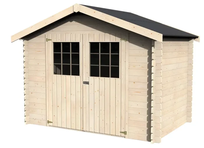 Casetta Box da Giardino per Attrezzi 3,17×2,13m Senza Pavimento in Legno Abete 28mm Flosova NG - immagine 3