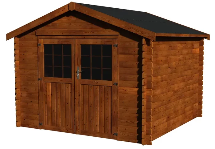 Casetta Box da Giardino per Attrezzi 3,17×3,02m Senza Pavimento in Legno Abete 34mm Valodeal NG TM - immagine 3