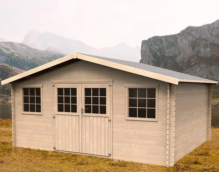 Casetta Box da Giardino per Attrezzi 4,78×3,98m Senza Pavimento in Legno Abete 28mm Floridan N1 - immagine 2