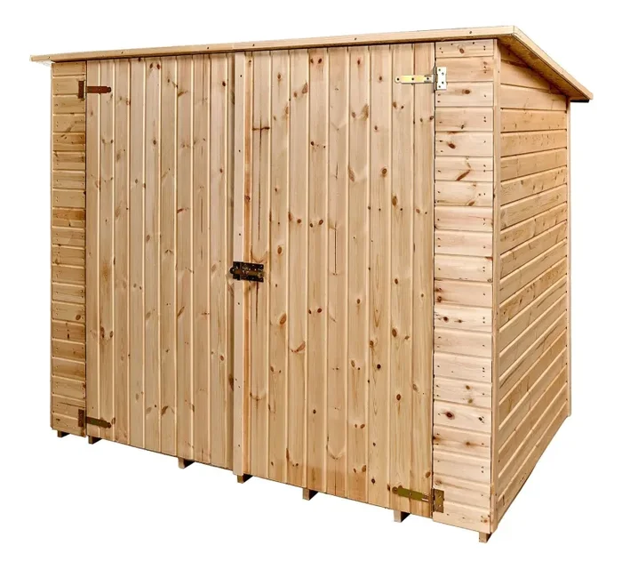 Casetta Box da Giardino per Biciclette 2×1,2 m con Pavimento in Legno Picea Massello 16mm Eden