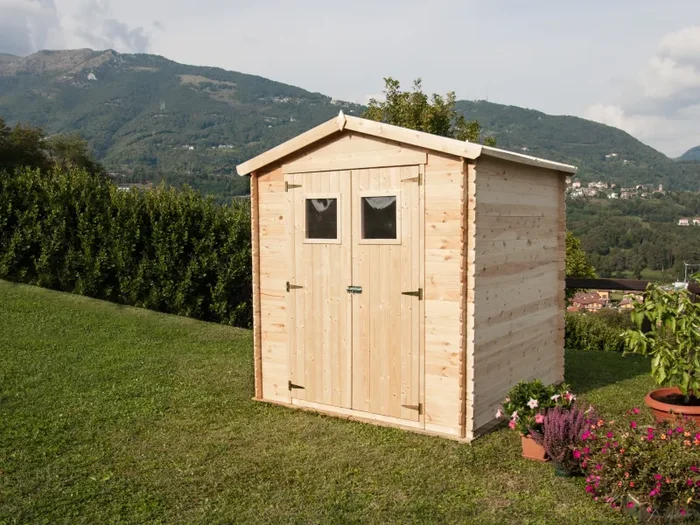 Casetta Box da Giardino Porta Utensili 180×130 cm in Legno Giada