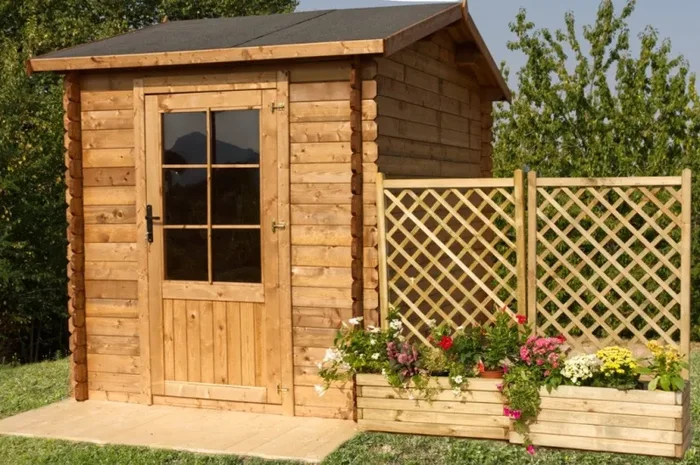 Casetta Box da Giardino Porta Utensili 250×300 cm in Legno Elena