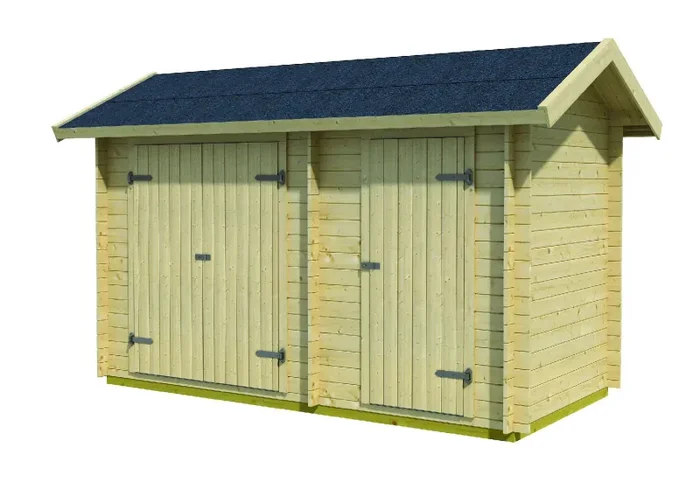 Casetta Box da Giardino Porta Utensili 378×193 cm in Legno Natalia