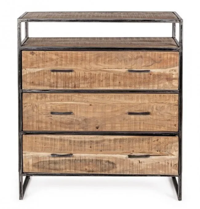 Cassettiera 3 Cassetti 90x40x105h cm Elmer - immagine 3