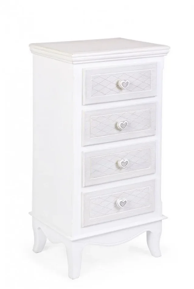 Cassettiera 4 Cassetti Charlene L in Legno Saldi