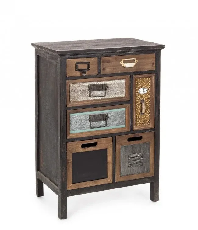 Cassettiera 7 Cassetti Sixtem in Legno