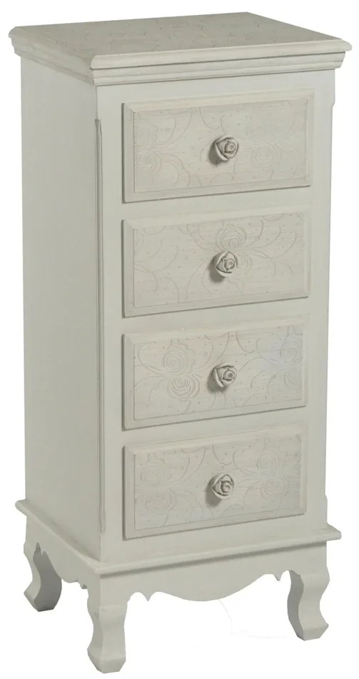 Cassettiera in Legno 4 Cassetti Piccolo Lipsia Online ora