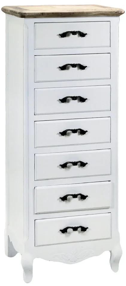 Cassettiera in Legno 7 Cassetti Country