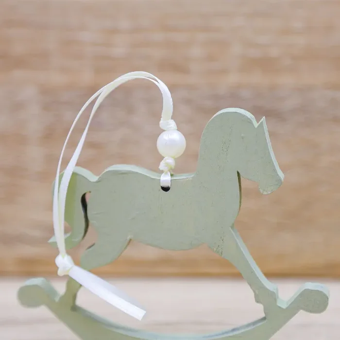 Cavallo a Dondolo Verde Beccalli for Life - immagine 2