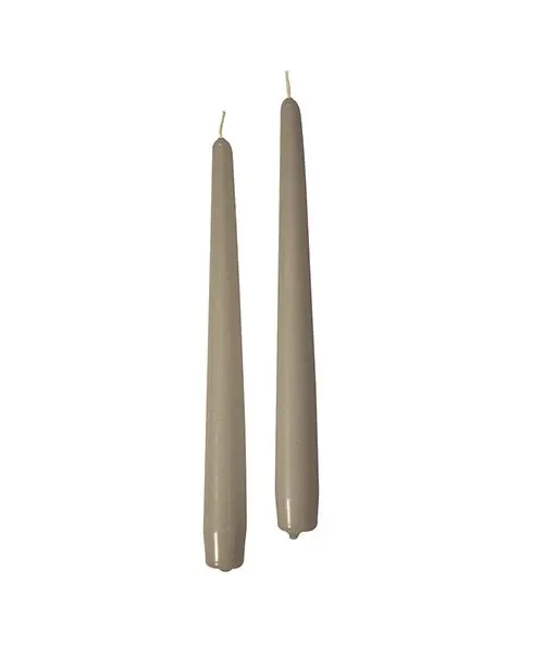 Cereria Di Giorgio Candele Coniche D 2,2 Cm H 25 Cm Tortora 10 Pz