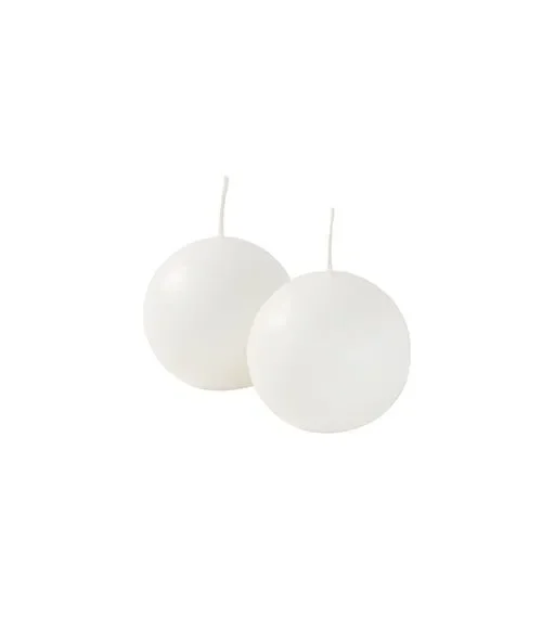 Cereria Di Giorgio Candele Sfera Ø 6 cm (6 pz) – Bianco