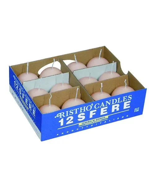 Cereria Di Giorgio Candele Sfera Ø 6 cm (6 pz) – Cipria - immagine 2