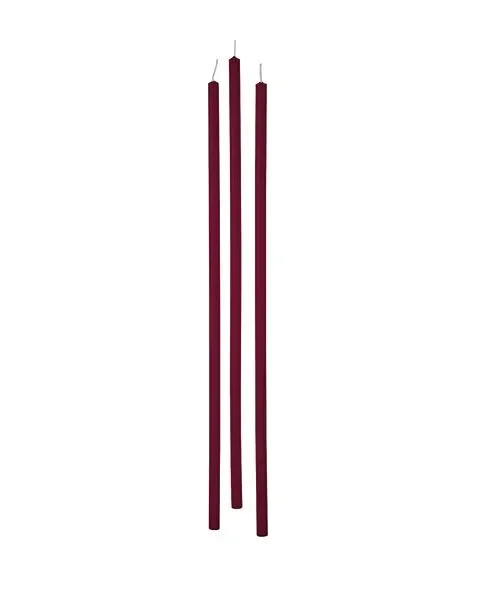 Cereria Di Giorgio Candele Stelo Ø 0,9 cm H. 37 cm (12 pz) – Bordeaux
