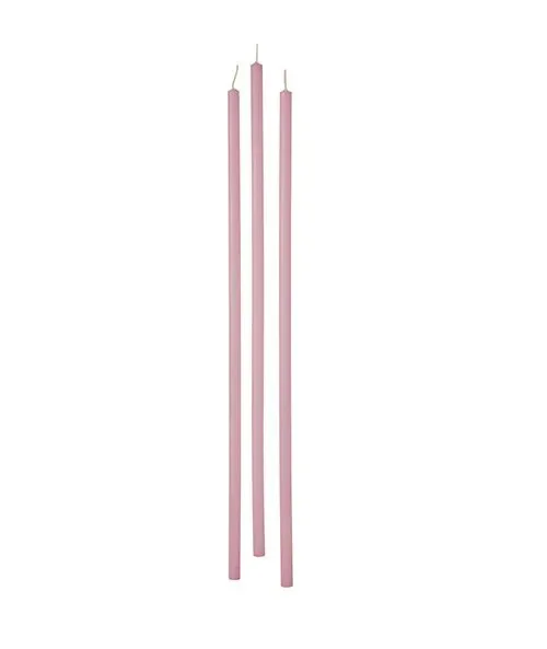 Cereria Di Giorgio Candele Stelo Ø 0,9 cm H. 37 cm (12 pz) – Rosa Scuro