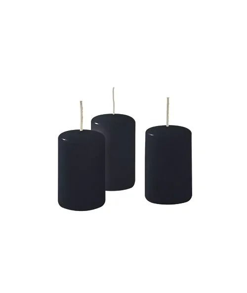 Cereria Di Giorgio Ceri Ø 4 cm H. 7 cm (12 pz) – Nero