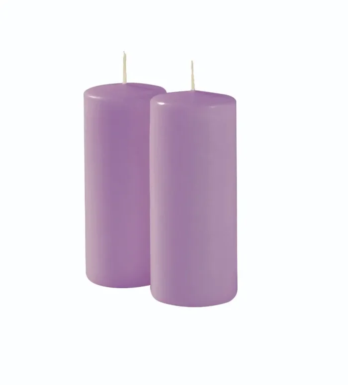 Cereria Di Giorgio Cero D 6 Cm H 15 Cm Lavanda Glicine 6 Pz Sconti