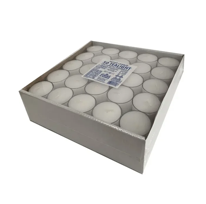 Cereria Di Giorgio Tealight con Cup Trasparente D 3,9 Cm H 2,7 Cm 50 Pz
