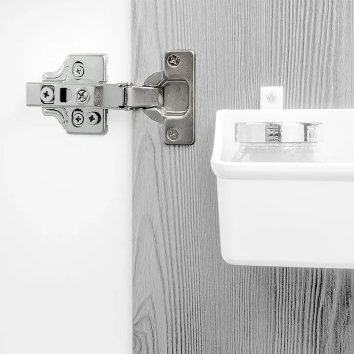 Cerniera a Scodellino 35 mm Collo Dritto Chiusura Ammortizzata 100° Basette Euro 20 Pezzi Emuca - immagine 3