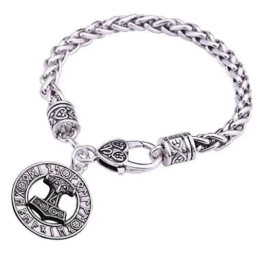 Charm ciondolo a forma di martello Thor Hammer Mjolnir Viking amuleto…