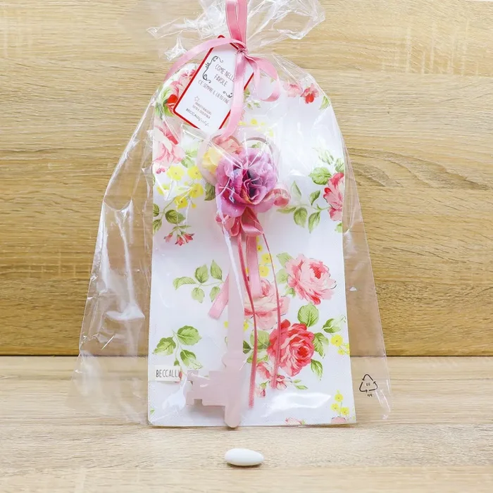 Chiave Rosa Portafortuna e Sacchetto con Rose Beccalli for Life - immagine 2