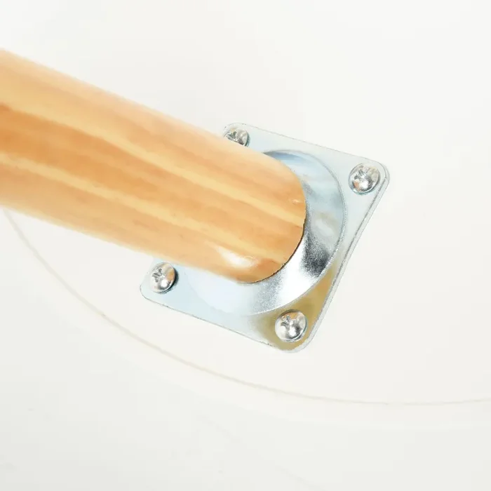 Comodino 1 Cassetto Ø38×46,7 cm in Legno Bianco