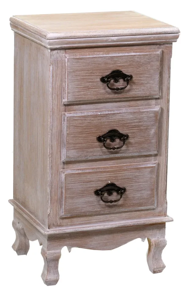 Comodino 3 Cassetti in Legno Stoccarda Vendita calda online