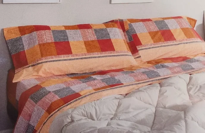 Completo lenzuola tramonti 2 posti Biancaluna art ELIDE colore a scelta misura unica