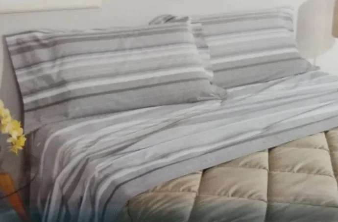 Completo lenzuola tramonti 2 posti Biancaluna art LUBA colore a scelta misura unica