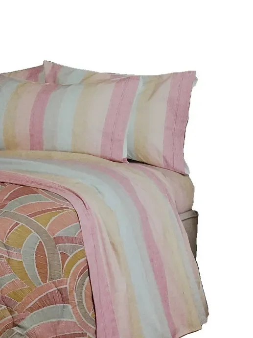 Completo letto 2 posti Via Roma art LUNE colore a scelta misura unica