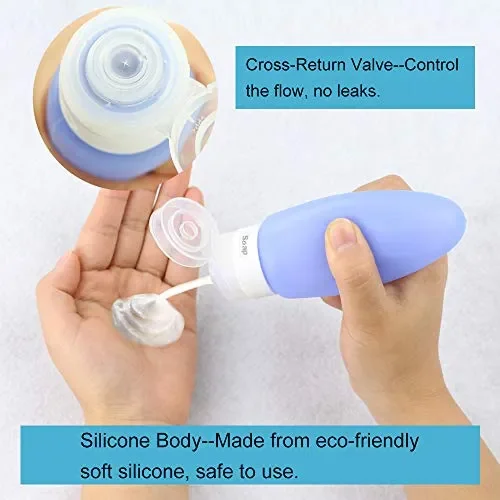 Comsmart Bottiglie di viaggio Set, TSA Leak Proof Approvato Viaggi accessori… Online ora - immagine 3