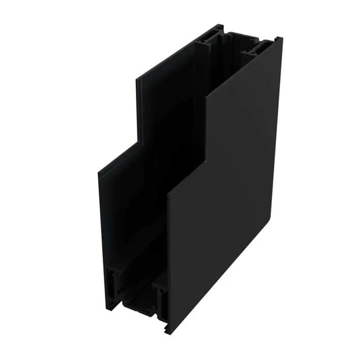 Connettore ad Angolo Esterno per Sistema Illuminazione a Binario Nero