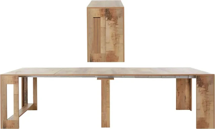 Consolle Allungabile 51/300x90x77 cm Pratika Pereira d’acero