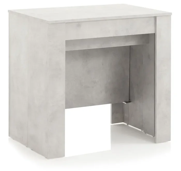 Consolle Allungabile 54/252×78,5×78 cm in Melamina Cemento