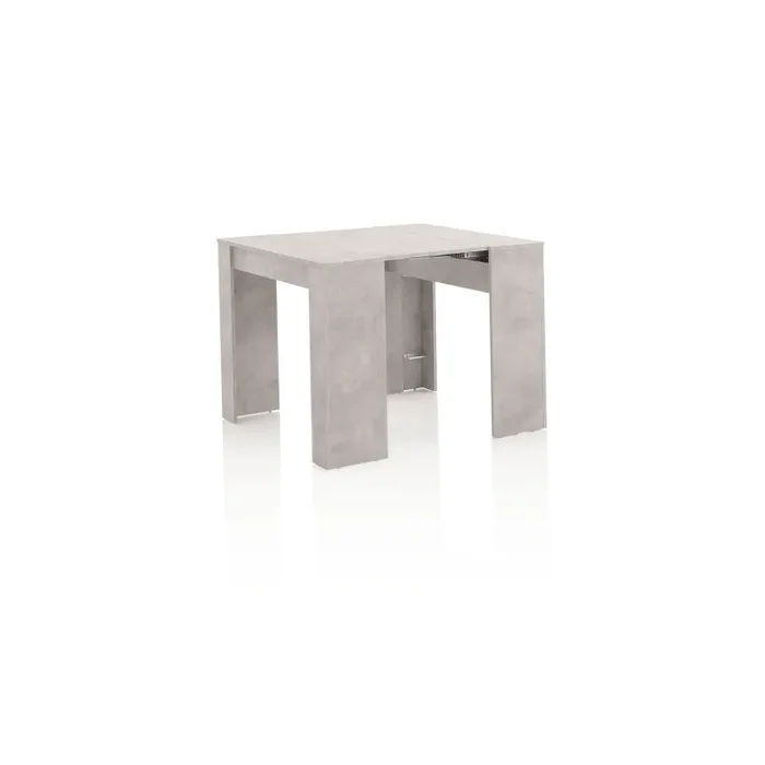 Consolle Allungabile 54/252×78,5×78 cm in Melamina Cemento - immagine 3