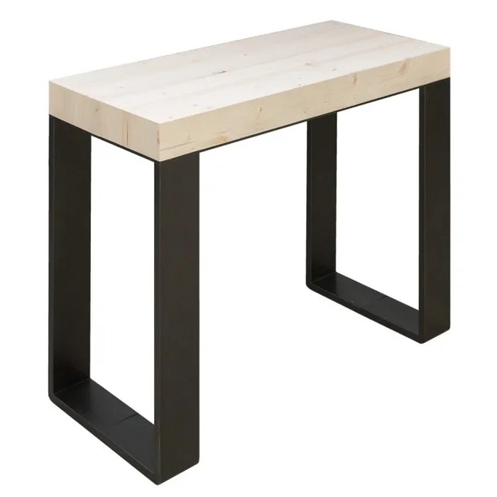 Consolle Allungabile 90-190x40x77 cm in Nobilitato Marrone Fornitura