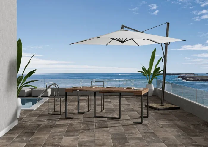 Consolle Allungabile 90-190x40x77 cm in Nobilitato Marrone - immagine 3