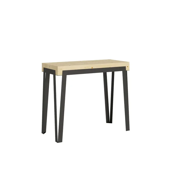 Consolle Allungabile 90-190x40x77 cm in Nobilitato Marrone