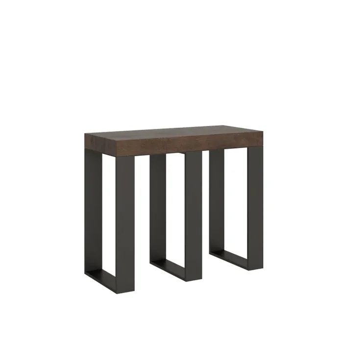 Consolle Allungabile 90-196x40x77 cm in Nobilitato Marrone Vendita online