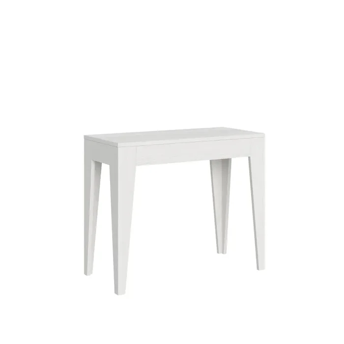 Consolle Allungabile 90-198x42x77 cm in Nobilitato Bianco