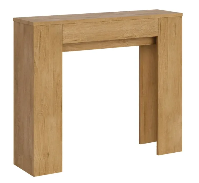 Consolle Allungabile 90×25/181 cm Pannelli in Nobilitato Slick Quercia Natura