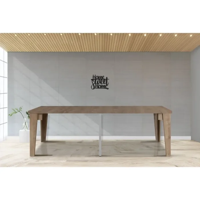 Consolle Allungabile 90×50/304×76 cm Natron rovere - immagine 2