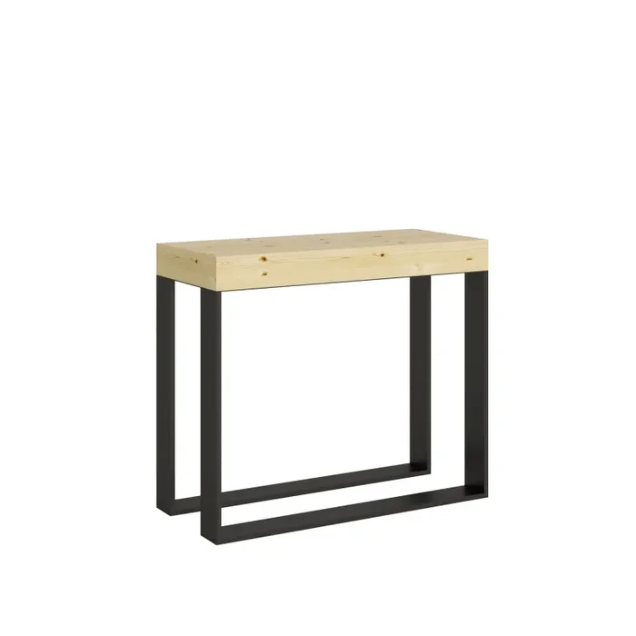 Consolle Allungabile 90-290x40x77 cm in Nobilitato Marrone Fornitura