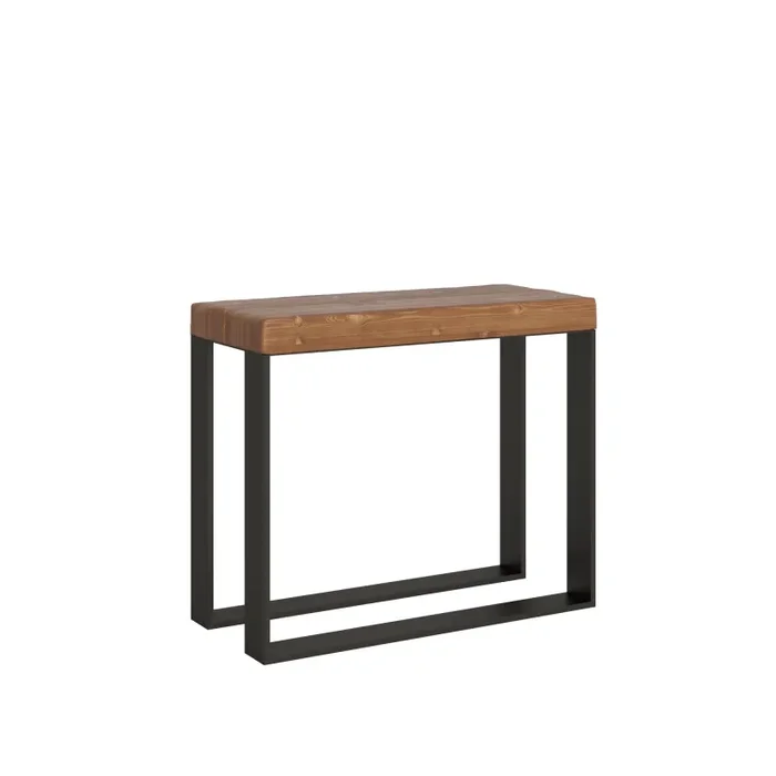 Consolle Allungabile 90-290x40x77 cm in Nobilitato Marrone