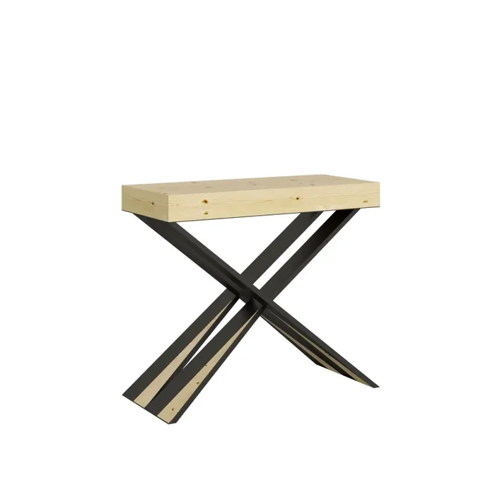 Consolle Allungabile 90-290x40x77 cm in Nobilitato Marrone Online