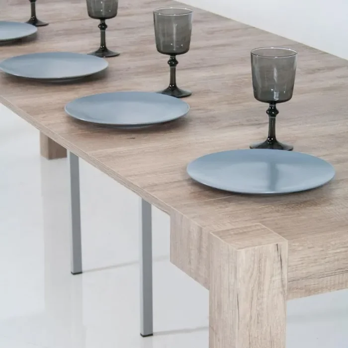 Consolle Allungabile in Legno H76,6x46x90/306cm Itamoby Look Rovere Moro Classica