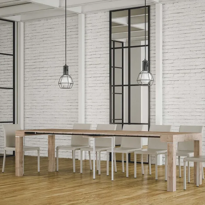 Consolle Allungabile in Legno H76,7x40x90/300cm Mixer Rovere Classica Vendita online - immagine 2